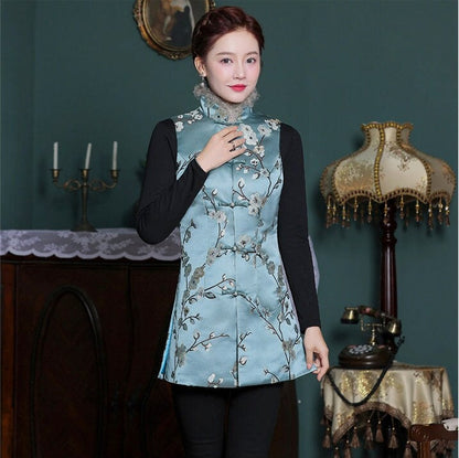 Plum Blossom Brocade Fabric: 29.5" Wide Silk Rayon Jacquard