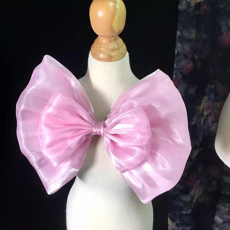 Custom Big Organza Bow Sash: Wedding Dress or Hair Accessory