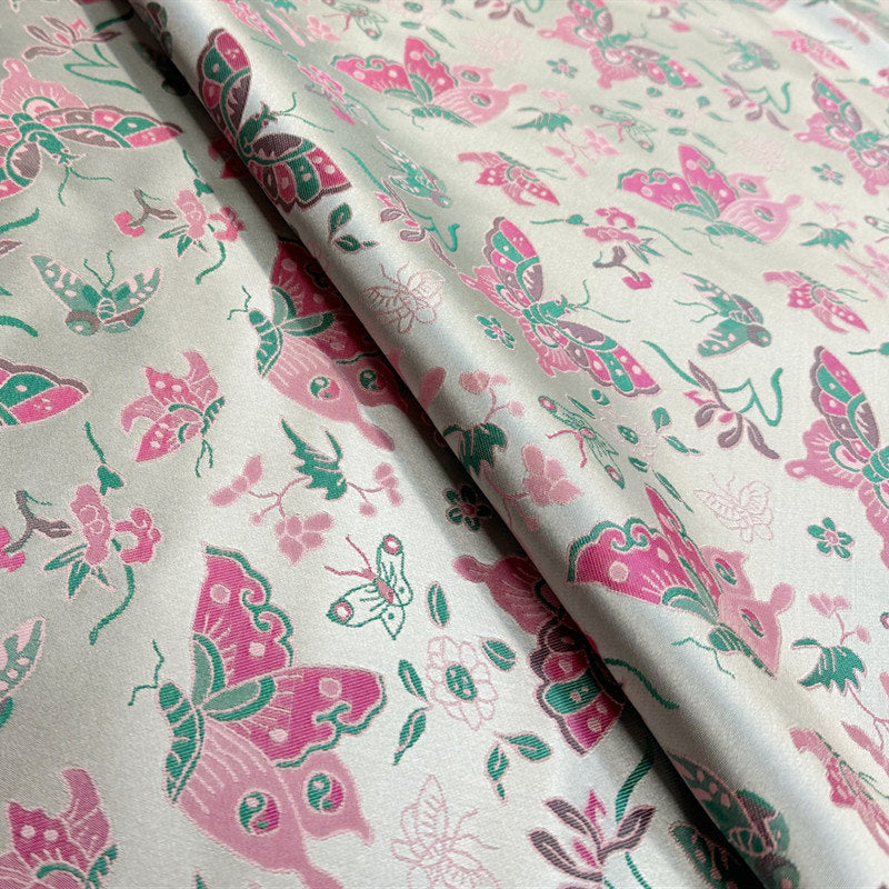 Butterfly Jacquard Brocade Fabric: 59"W Rayon Blend, Sewing & Upholstery