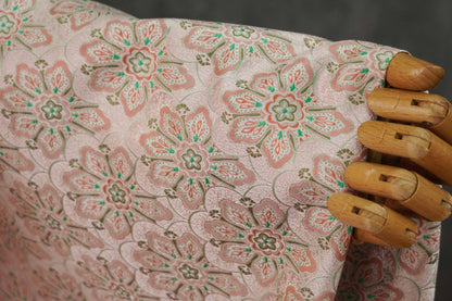Tissu brocart à motif éventail, jacquard traditionnel chinois pour la confection de cheongsams et de robes, largeur 65 pouces