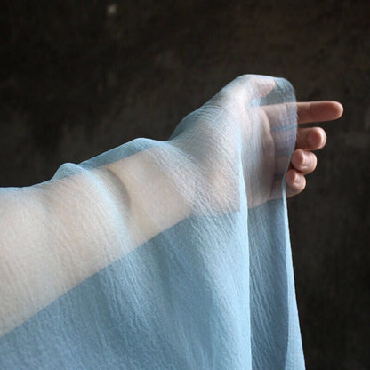 Pleated Polyester Fabric: Solid Color Veil, Costume & Wedding Decor, 59"W
