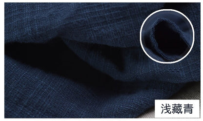 Linen Cotton Blend Fabric: Double Layer, 55" Wide, DIY Sewing