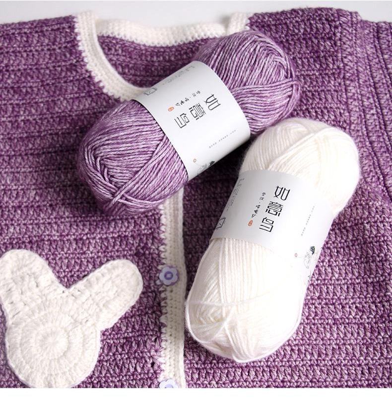 Spray Yarn: Cotton Acrylic Blend for Knitting & Crochet - 50g Ball