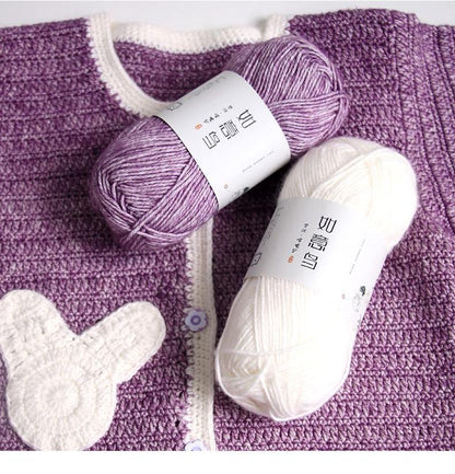 Spray Yarn: Cotton Acrylic Blend for Knitting & Crochet - 50g Ball