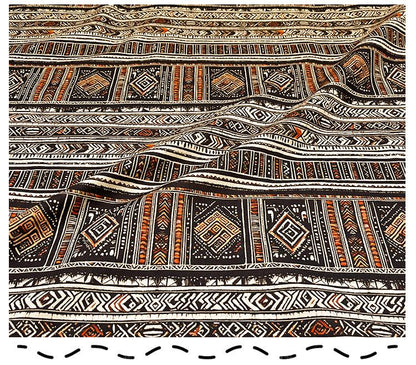 Ethnic Striped Cotton Fabric: Sewing Material (56" Wide)