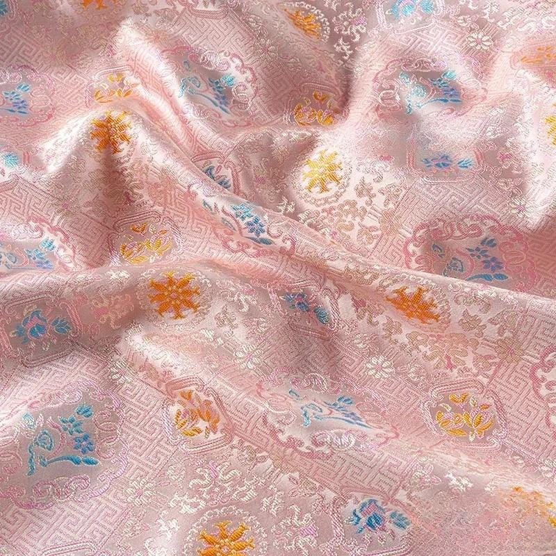 Song Brocade Fabric: Bada Xifeng Silk Blend, Upholstery, Costume, Decor