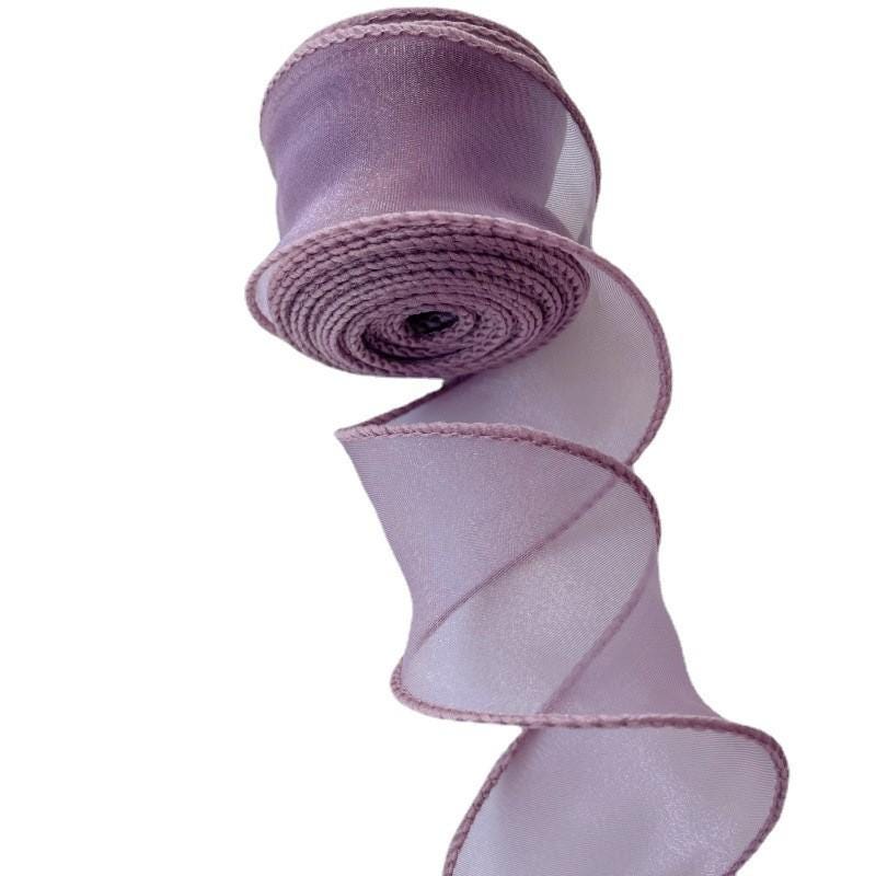 Ruban organza queue de poisson : 4 cm de large, tissu pour nœuds à faire soi-même, décoration de mariage (10 yards)