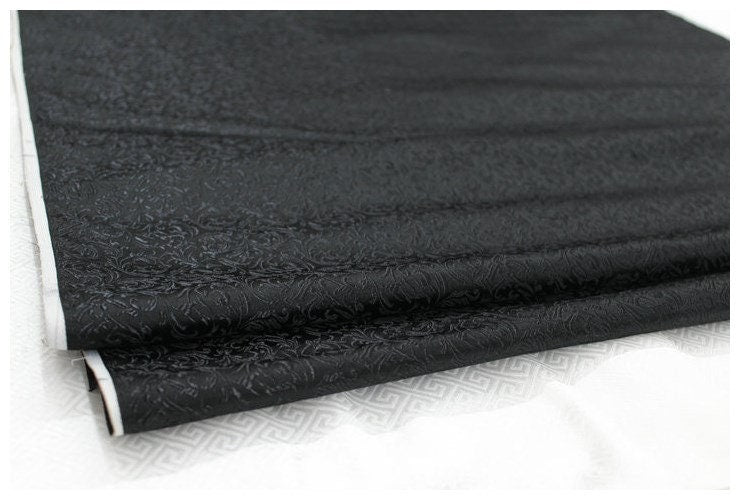 Metallic Paisley Brocade Fabric: Chinese Jacquard, 29" Wide