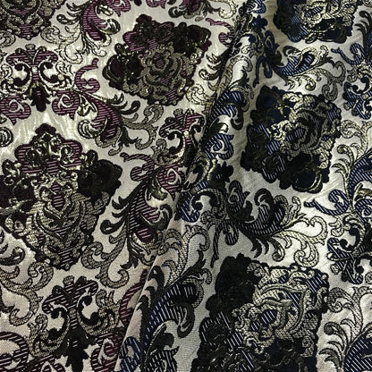 Palace Style Damask Fabric: Silk Rayon Jacquard, 57" Wide