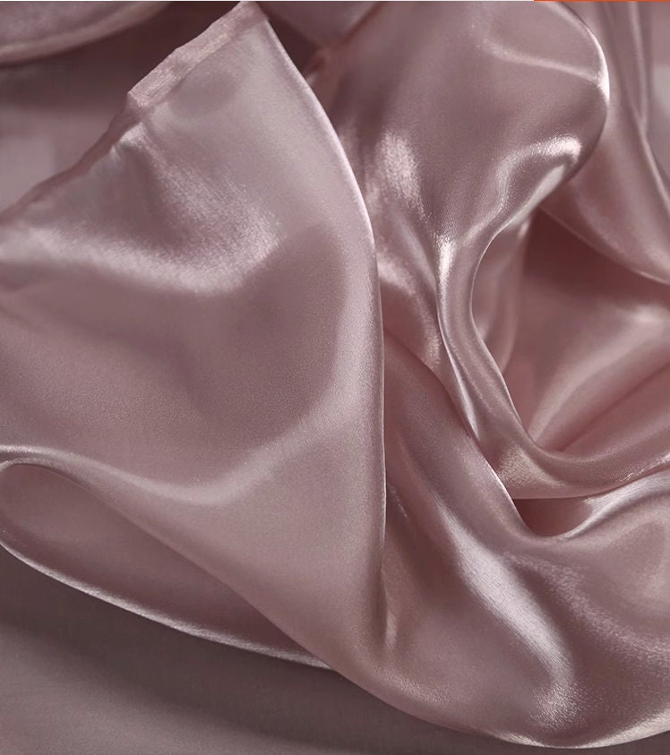 Water-Shine Silk Satin Fabric: Metallic Luster, 57" Wide