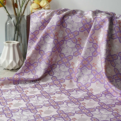 Song Brocade Woven Vest Fabric ��� Traditional Chinese Jacquard Material for Clothing & Craf"Wide