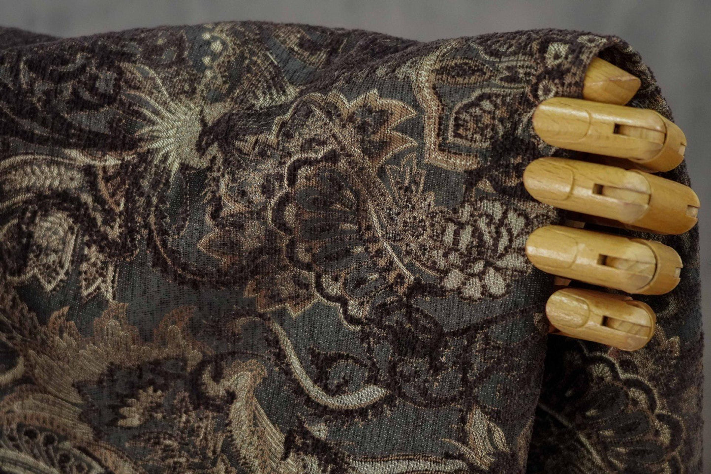Tissu jacquard chenille Phoenix - Revêtement style palais - Large