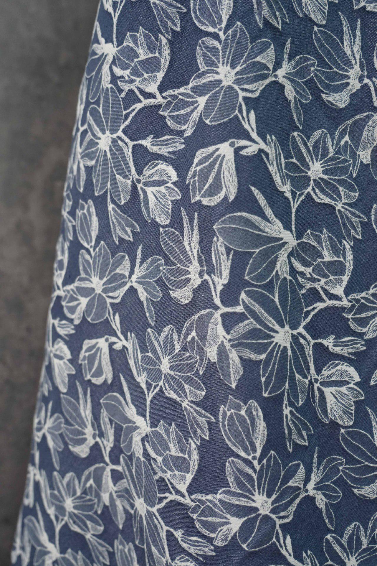 Jacquard Denim Fabric: 3D Jean Cotton, Thick Jacket Material, 53" Wide