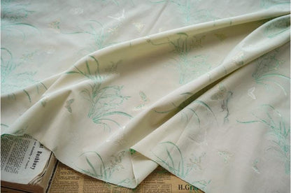 Butterfly Brocade Fabric: Japanese Silky Upholstery, Costume, Decor