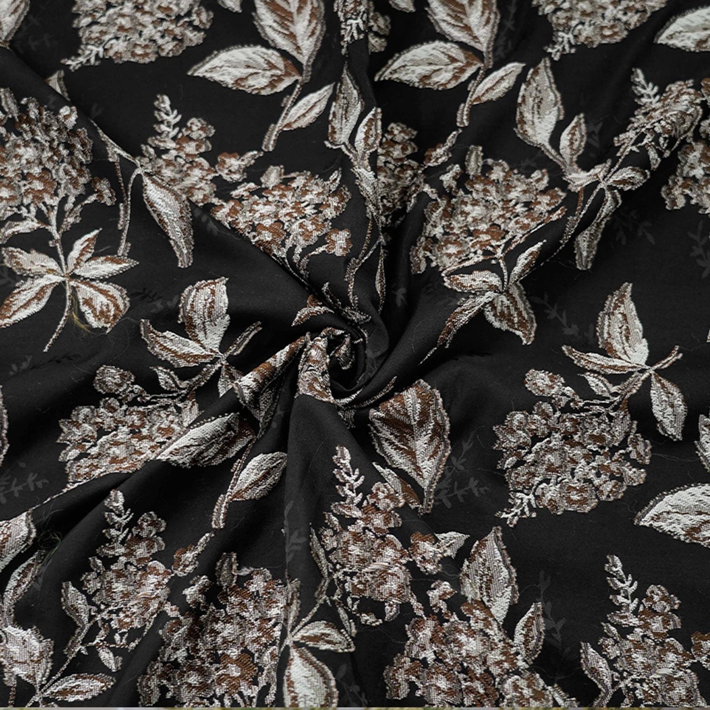 Retro Floral Jacquard Fabric: 49" Wide Polyester Upholstery & Costume DIY