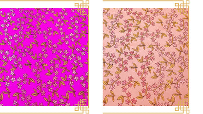 Floral Silk Brocade Fabric: Golden Bud Wedding Material, 45" Wide
