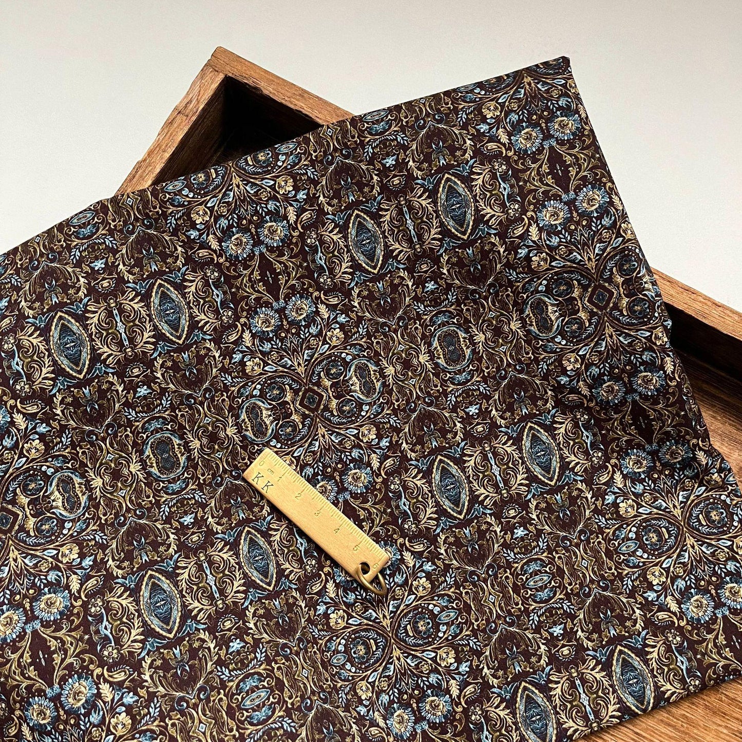 1960s Cotton Fabric: Retro Print, Upholstery, Costume, Sewing (59"W)