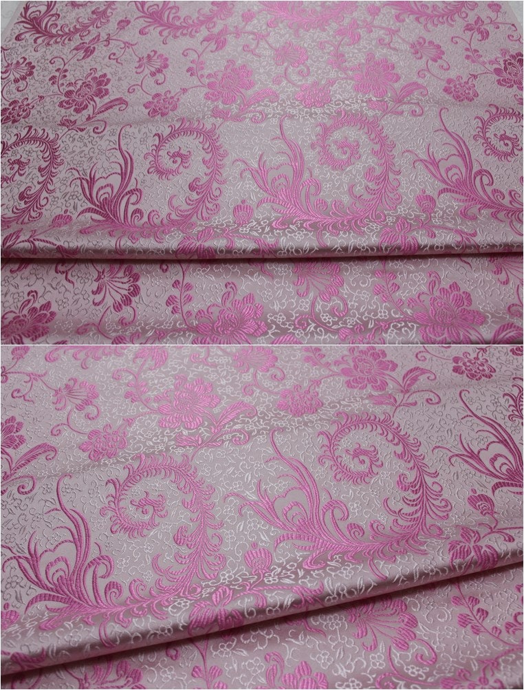 Chinese Silk brocade woven damask fabric cheongsam cushion Phoenix tail pattern