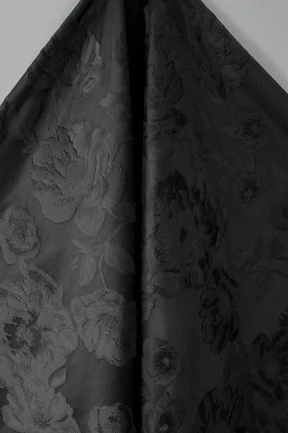 Tissu jacquard à motif floral en relief ��� Broca élégant" Large