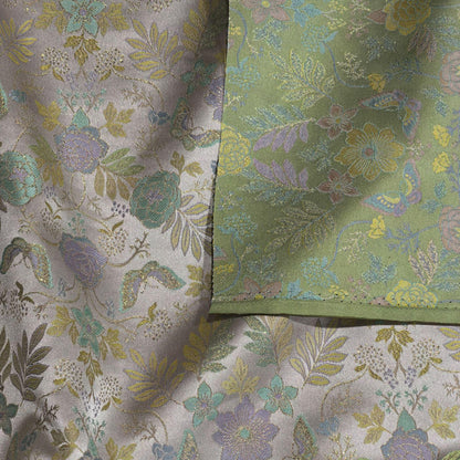150cm Wide Butterfly Floral Song Brocade Jacquard Fabric ��� Traditional Chinese Silk-Style T