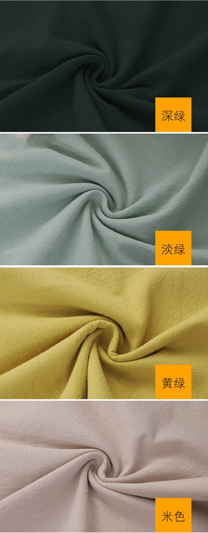 Softened Linen Cotton Blend Fabric: 55"W Stonewashed Quilting Material