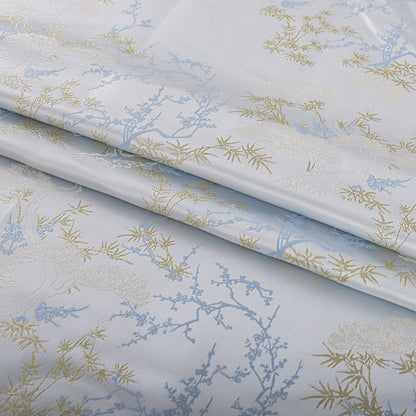Pine & Bamboo Brocade Fabric: 59"W Rayon Blend, Cheongsam Costume