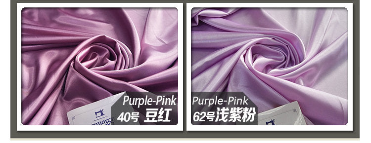 Satin Silk Fabric: 59" Wide Solid Colors, Dress & Craft Fabric