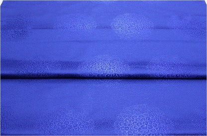 Cloud Brocade Fabric: Red & Blue Jacquard, Costume Dress Material
