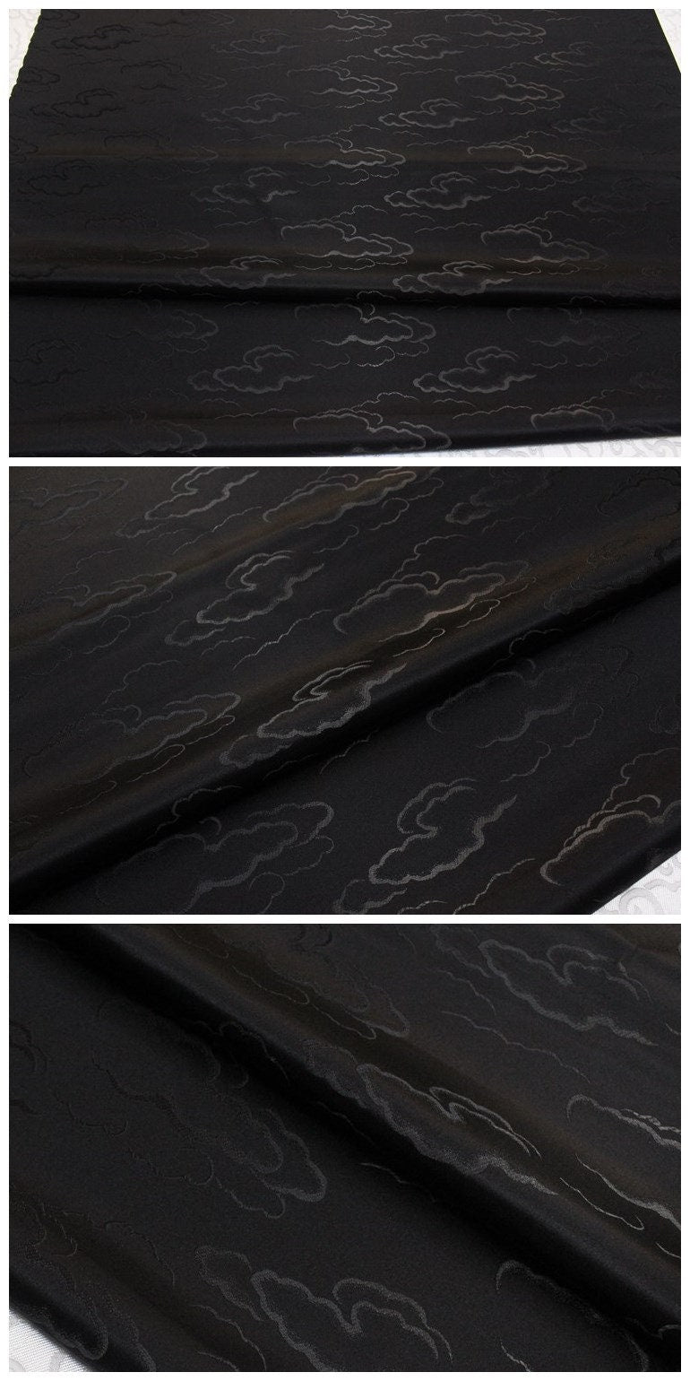Cloud Brocade Jacquard Fabric: Colorful Costume Dress Material - By The Meter