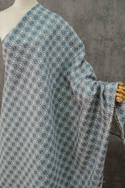 Jacquard Denim Fabric: Vintage 3D Pattern, Upholstery Sewing Material (56" Wide)
