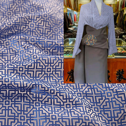Jacquard Brocade Fabric: Chinese Mongolian Style Rayon (29.5" Wide)