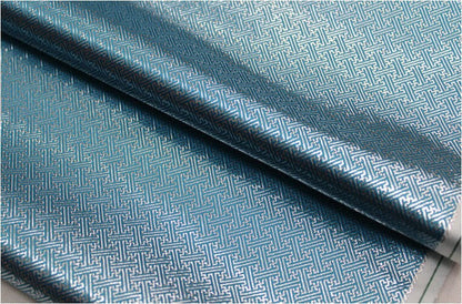 Gold & Silver Brocade Fabric: Small Squares, Costume Dress Material