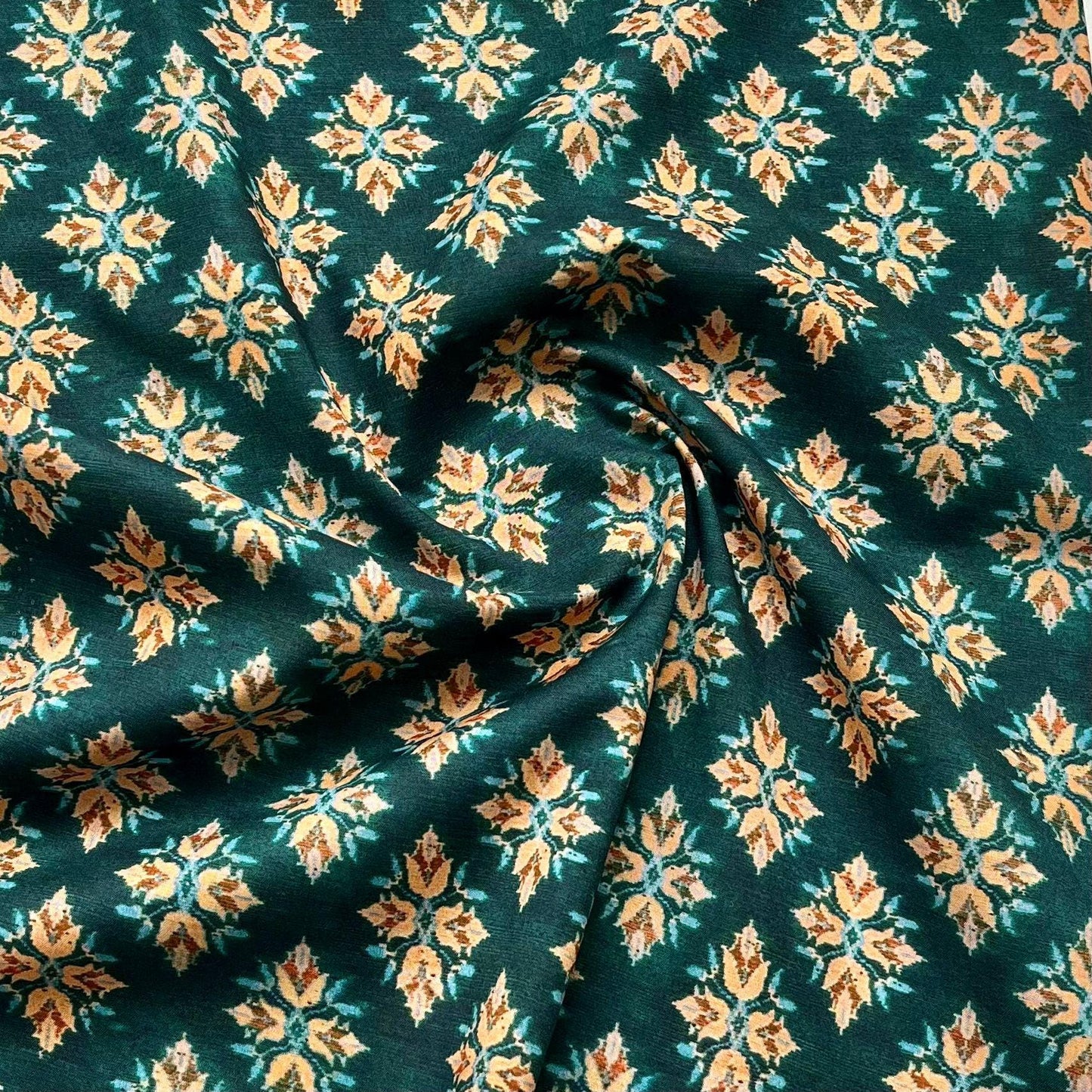 Hand Printed Cotton Sewing Fabric: Indian Quilting & Apparel