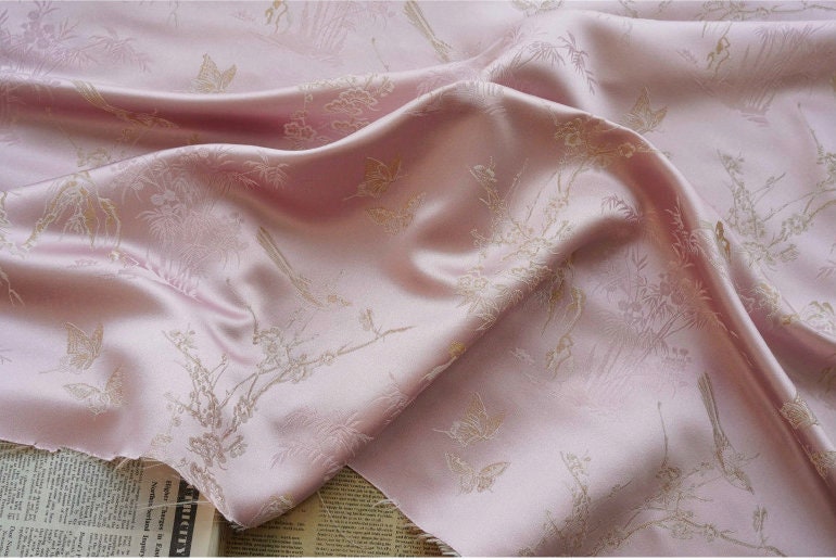 Magpie Jacquard Fabric With Gold Thread: Upholstery, Costume, & Drapery - 54" Wide