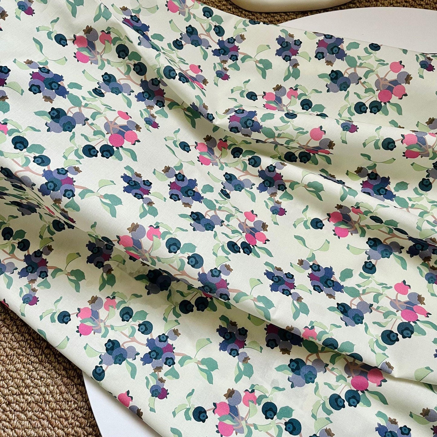 Hand Printed Cotton Sewing Fabric: Indian Quilting & Apparel