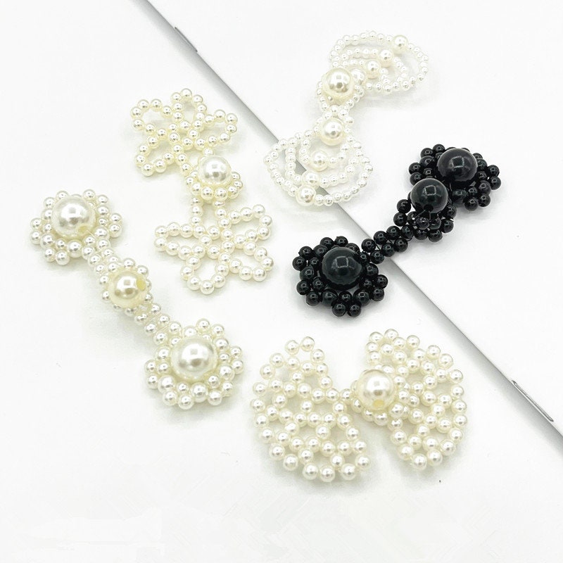 Boutons grenouille en imitation perle : Fermetures nœud chinois Cheongsam