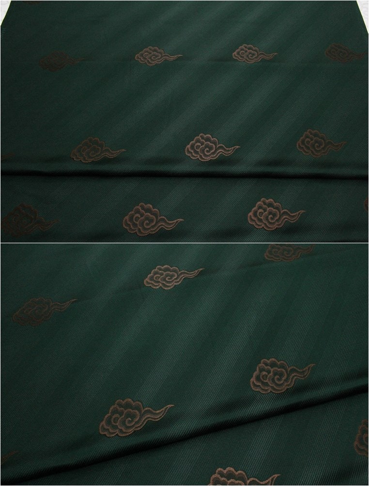 Cloud Brocade Fabric: Silk Rayon Jacquard, Costume Dress Material