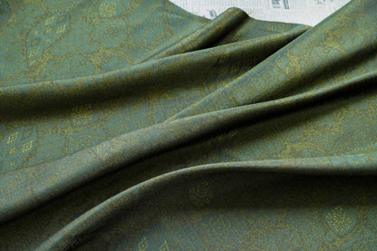 Green Vine Scroll Jacquard Decorative Fabric ��� Home Decor, Upholstery, Bags, Craf"Wide
