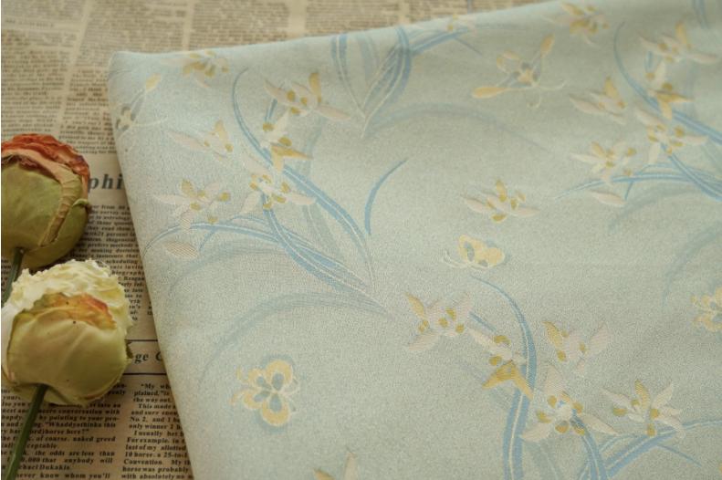 Floral Jacquard Woven Fabric: Reversible Embossed Upholstery, 59"W