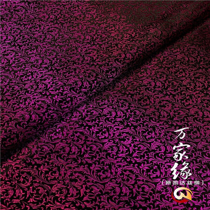Tissu brocart de soie couleur blé : damas jacquard, ameublement et costume (29,5 po L)