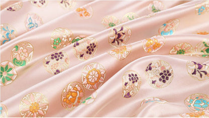 Floral Silk Brocade Fabric: 57"W Rayon Damask, Sewing Material