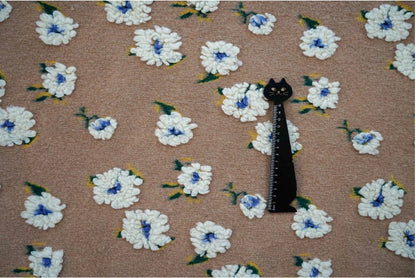 Retro French Daisy Plush Fabric: Cosplay Costume Material (63" W)
