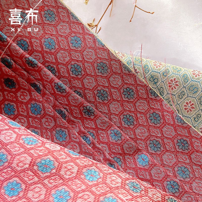 Tissu brocart de soie : Matériel de couture d'inspiration chinoise