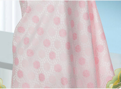 Japanese Nishijin Silk Brocade Fabric: Pink Hydrangea Jacquard (59" Width)