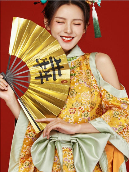 Cherry Blossom Silk Brocade Fabric: Japanese Kimono Sewing Material