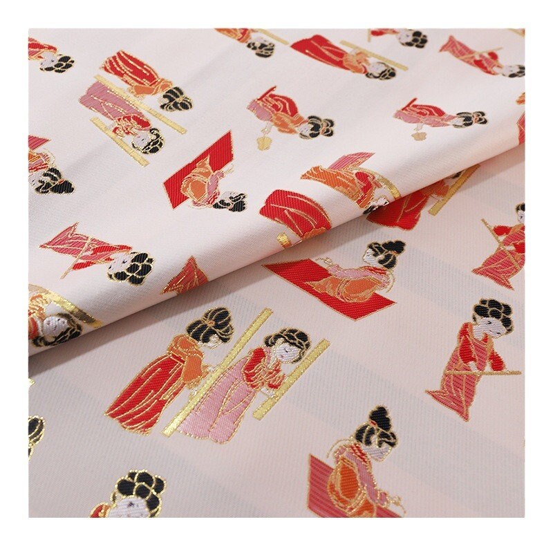 Gold Thread Tang Palace Lady Jacquard Fabric - 59"W