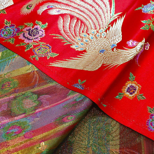 Ancient Phoenix Vintage Damask Fabric 59��� - Upholstery, Quilting, Sewing, Drapery, Decor, Bookbinding by the