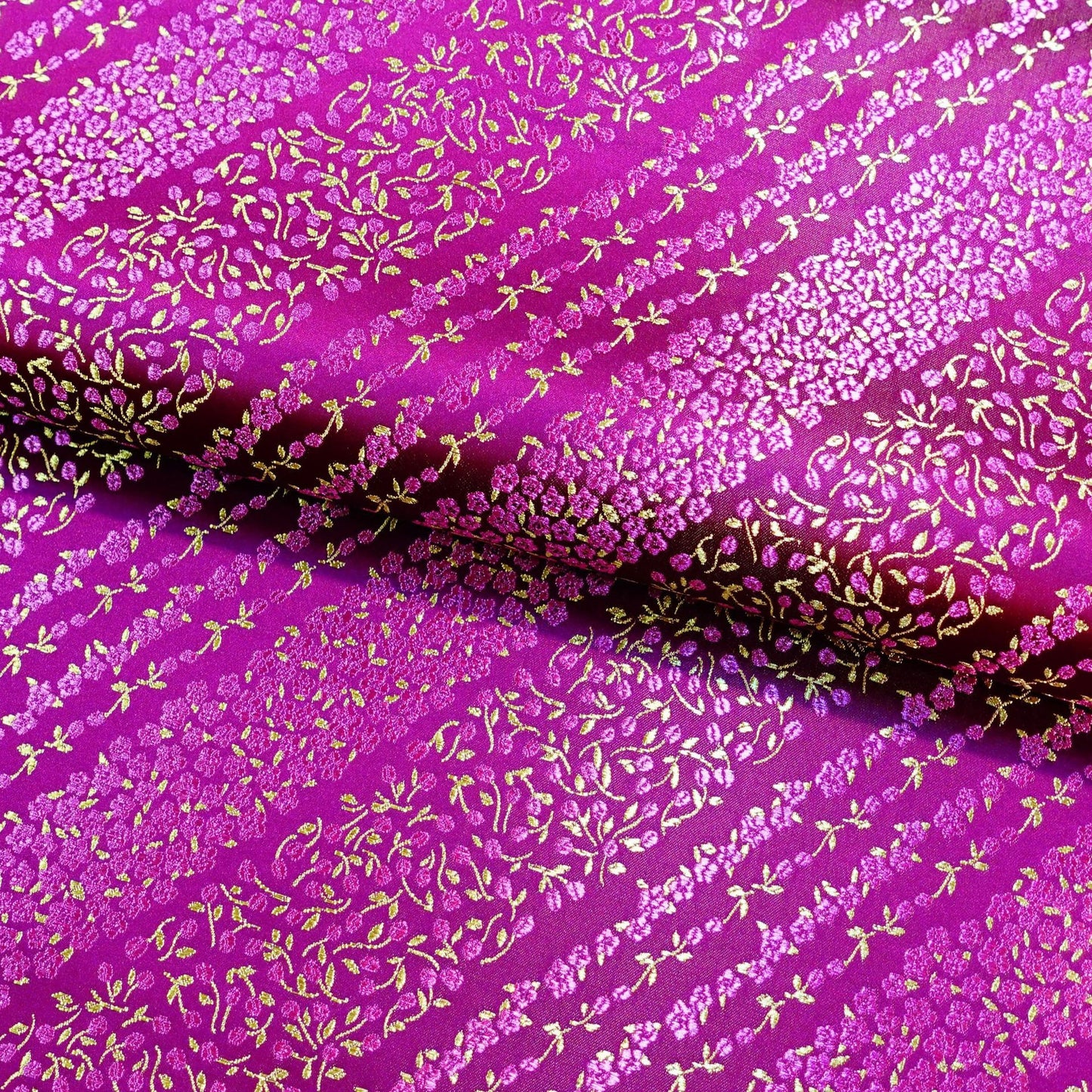 Moon Flower Brocade Fabric: Rayon Sewing Quilting Material