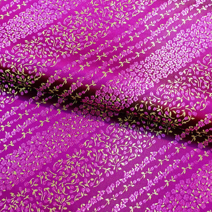 Moon Flower Brocade Fabric: Rayon Sewing Quilting Material