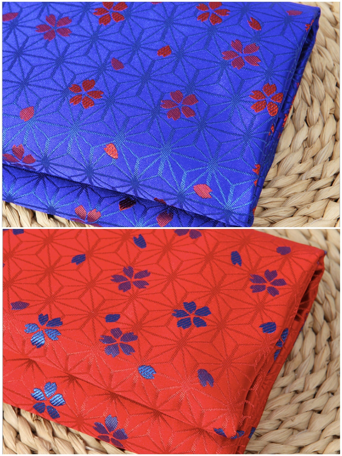 Brocade Fabric: Star Flower Damask, Japanese Wedding Fabric